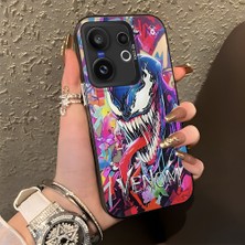 Ucuc Vivo X200 Fe Uyumlu Sert Akrilik Arka Silikon Kenar Lens Koruma Şık Baskı Kılıf