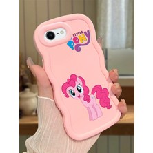 Ucuc iPhone 6 Plus/6s Plus Uyumlu Pembe Silikon Kılıf Kamera Korumalı Darbe Emici Tasarım Şık Baskı Kılıf