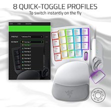 Tech Butiq Tartarus Pro - Oyun Tuş Takımı - Analog-Optik Düğmelere ve Hızlı Ateş Moduna Sahip Oyun Kumandası (32 Programlanabilir Düğme, Özelleştirilebilir Tetik Noktası, 8 Profil) Mercury