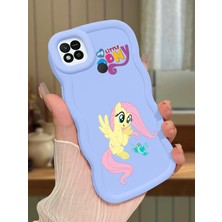 Ucuc Redmi 9C/10A Uyumlu Mavi Silikon Kılıf Kamera Korumalı Darbe Emici Tasarım Şık Baskı Kılıf