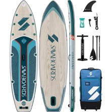 SavaBoards Forest Harmony Geniş ve Dengeli Şişme Paddle Board 335X86X15 cm Touring Sup Seti