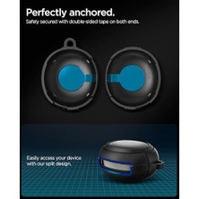 Tech Butiq Audio Tws S10 Kulaklık Kılıfı Ekstra Dayanıklı Kılıf Rugged Armor Hava Kanalı Teknolojisi™ Askeri Sınıf Koruma Çift Katman Kılıf - ACS07965
