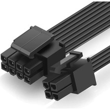 Tech Butiq 9546 Eps 12V Cpu Dişi To Atx 8+4 Pin Power Çevirici Dönüştürücü Adaptör Kablosu Eps 12V Cpu 8pin Dişi Güç Kaynağı Erkek 8 Pıne Erkeke Cpuya 8pin Atx 4 Pinli Erkek Uçlar Anakarta