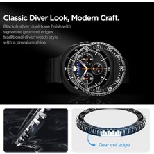 Tech Butiq Galaxy 8 (46MM) Kasa Koruyucu Bezel Diver Saat Aksesuar Paslanmaz Çelik Yapı Üstün Koruma - ACS10014