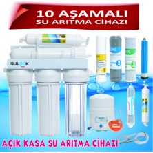 Sulook 10 Aşamalı 8 Lt Çelik Tanklı Açık Kasa Su Arıtma Cihazı