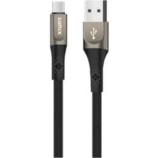 Tech Butiq 3.0A Usb-A Type-C Örgülü Secret Data ve Şarj Kablosu SC-122