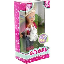 Tech Butiq Cute Tavşan Figürlü Sarışın Mini Bebek