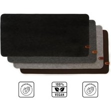 Tech Butiq Keçe Mousepad (50X100CM) Antrasit (Kaydırmaz Tabanlı) Oyuncu Gamer Mouse Pad, Büyük Boy Large Ofis Tipi Mouse Pad, Fare Altlığı, Düz Masa Koruyucu Klavye Altı Mousepad