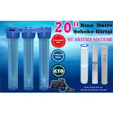 Sulook 20 Inç Daire,bina,fabrikaşebeke Girişi Su Arıtma Sistemi Tortu, Klor Temizleme Seti