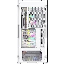 Tech Butiq Montech Aır 903 Max 4 Fan 3 x 140MM Argb Fan ve 1X140MM Pwm Fan Orta Boy Kule, Temperli Cam, USB Type-C Port ve 2x Usb3.0 Port Beyaz