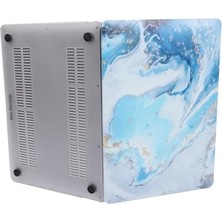 Tech Butiq MacBook Pro 13 Uyumlu Sert Kılıf M1-M2 Bar Serisi Mermer Desen Ince Hafif Darbe Çizilme Koruma Hard – A2338 A2289 A2251 A2159 R-847