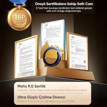 Tech Butiq 16 Pro-16 Pro Max ve 17 Pro-17 Pro Max ile UYUMLU%100 Orijinal Gerçek Safir Cam Cihazın Kendi Lensleri ile Aynı Kalitede Lens Koruyucu Kamera Camı (Lacivert)