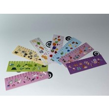 Tech Butiq Karışık Renkli Resimli Ayraçlar Cetvel Kitap Ayracı Ruler Bookmark Çocuklar Için Ayraç Okul Kurs Hediyelik Karne Hediyesi Sevimli Ayraçlar 48 Adet
