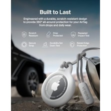 Tech Butiq Airtag Için Anahtarlıklı Kılıf - Beyaz