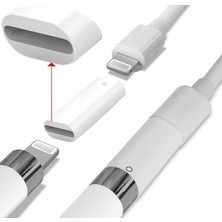 Tech Butiq Pencil Lightning To Lightning Adaptörü Şarj Aparatı Tablet Kalemi Yuva Çevirici Beyaz Ltl-01