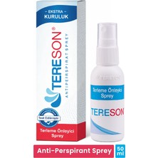Tereson El Ayak Koltuk Altı Terleme Önleyici ve Ter Kokusuna Karşı Koruma Antiperspirant Sprey 50 ml