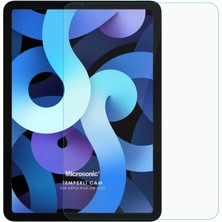 Tech Butiq iPad 10.nesil 10.9`` (A2696-A2757-A2777) Tempered Glass Cam Ekran Koruyucu [ipad 10.nesil 10.9 ile Uyumlu Ekran Koruyucu - Şeffaf]