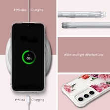 Tech Butiq Ciel By Galaxy S23 Fe ile Uyumlu Kılıf Cecile Rose Floral - ACS06386