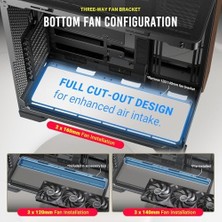 Tech Butiq Antec C8 Curve, Fanlar Dahil Değil, Ahşap Ön Panel, Süper Geniş Açı Tek Kavisli Cam, Çift Odacıklı Düzen, Tip-C, 360MM Radyatör Desteği, Tam Kule E-Atx Pc Kasası