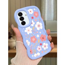 Ucuc Samsung Galaxy A17 4g/5g Uyumlu Mavi Silikon Kılıf Kamera Korumalı Darbe Emici Tasarım Şık Baskı Kılıf