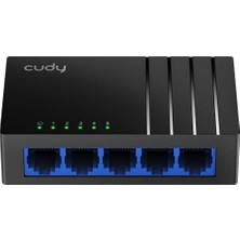 Tech Butiq Cudy GS105D 5 Bağlantı Noktalı Gigabit Ethernet Ağ Anahtarı, Masaüstü Ethernet Splitter, Fansız, Tak ve Çalıştır Trafik Optimizasyonu