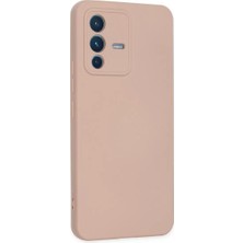 Renas Store V23 5g Kılıf Nano Içi Kadife Silikon - Pudra
