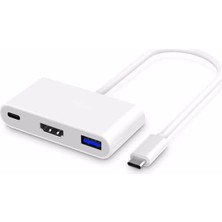 Tech Butiq Hb-05 4K Hdmi Type C USB Çok Fonksiyonlu Metal A Kalite Kalın Kablolu Hub (Hdmı USB Type C Hd 4K Hub Hb-05)