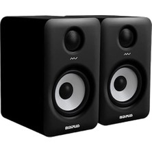 Tech Butiq Mı5 Iı Bluetooth | Çift 2x 35W 5'' 2-Yollu Bluetooth Aktif Stüdyo Referans & Dj Monitörü | Hoparlörü