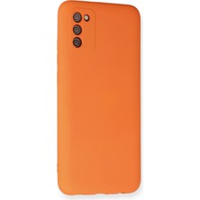 Renas Store Galaxy A03S Kılıf Nano Içi Kadife Silikon - Turuncu