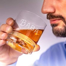 Tech Butiq Babaya Hediye Özel Ahşap Kutulu Viski Kadeh Seti