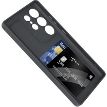Tech Butiq Galaxy S25 Ultra ile Uyumlu Kılıf Siyah Tira Kapak (Galaxy S25 Ultra ile Uyumlu, Siyah)