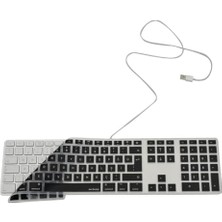 Tech Butiq Keyboard A1243 Uyumlu Klavye Koruyucu Türkçe Q Baskılı Us Uk Ingilizce Enter Tipi Uyumlu Ince Mat Tpu Silikon Kaplama Kolay Tak Çıkar Yıkanabilir Siyah