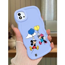 Ucuc Realme C20/C20A Uyumlu Mavi Silikon Kılıf Kamera Korumalı Darbe Emici Tasarım Şık Baskı Kılıf