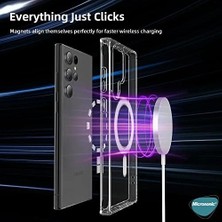 Tech Butiq Galaxy S22 Ultra Için Kılıf Magsafe Clear Soft Şeffaf [galaxy S22 Ultra ile Uyumlu Kılıf - Şeffaf]