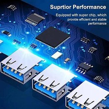 Tech Butiq Plus Px-Typ5 Ultra Slim Gri USB Hub, 4 Port USB 3.0 Çoklayıcı, USB Çoklayıcı