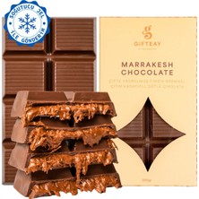 Taze Çikolata Marrakesh %75 Çifte Kavrulmuş Fındık Kremalı Çıtır Kadayıflı Sütlü Dubai Çikolatası 200g