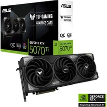 ASUS TUF-RTX5070TI-O16G-GAMING-NVIDIA-GEFORCE-RTX 5070 TI-16GB GDDR7-256bit--OC-2xHDMI-3xDP-RGB-DLSS4 EKRAN KARTI
