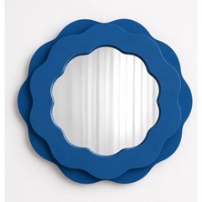Ortakçı Design Echo Deco Bloom – Modern Dalgalı Çerçeve Ayna | Dekoratif Mdf Ayna 90 x 90 cm