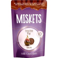 Miskets Sütlü Çikolata Kaplamalı Dondurularak Kurutulmuş Incir 80 gr