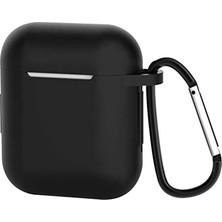 Tech Butiq Happy Airpods 2/1 Nesil Uyumlu Kılıf Silicone Fit (Silikon)