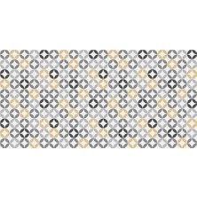 Tech Butiq Yer Kaplama Zemin Kaplama Folyosu 65X130 cm Yuvarlak Desenler