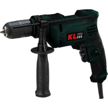 KL Pro 650 W 13 mm Profesyonel Darbeli Matkap Yeşil Anahtarsız Mandren ile Güçlü Performans