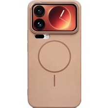 Vissona Mi 17 Pro Max Uyumlu Kamera Çıkıntılı Magsafe Wireless Şarj Özellikli Sert Sararmaz Silikon Kılıf