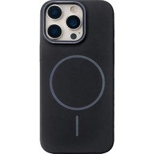 Vissona iPhone 16 Pro Max Uyumlu Kamera Çıkıntılı Magsafe Wireless Şarj Özellikli Sert Sararmaz Silikon Kılıf