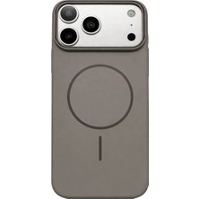 Vissona iPhone 17 Pro Max Uyumlu Kamera Çıkıntılı Magsafe Wireless Şarj Özellikli Sert Sararmaz Silikon Kılıf