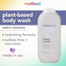 Tech Butiq Yöntem Vücut Yıkama, Basitçe Besler, Hindistan Cevizi, 18 Fl Oz