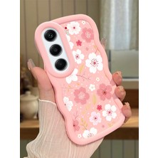 Ucuc Tecno Camon 40 Pro 5g(Cm7) Uyumlu Pembe Silikon Kılıf Kamera Korumalı Darbe Emici Tasarım Şık Baskı Kılıf