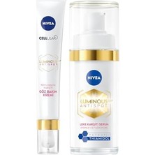 Tech Butiq Luminous S630 Koyu Halka Karşıtı Göz Bakım Kremi 15 ml + LUMINOUS630 Thiamidol Etkili Leke Karşıtı Cilt Serumu 30ML, Hyaluronik Asit, Cilt Tonu Eşitleyici,aydınlık Görünüm