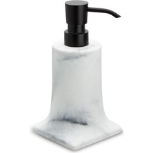 Tech Butiq Tezgah Üstü Sıvı Sabunluk Mermer Deseni-Siyah 181X91X109 mm