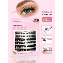 Takma Takma Takma Kirpik Kendinden Yapışkanlı - Cat Eye Style– Desert Rose - KP1452